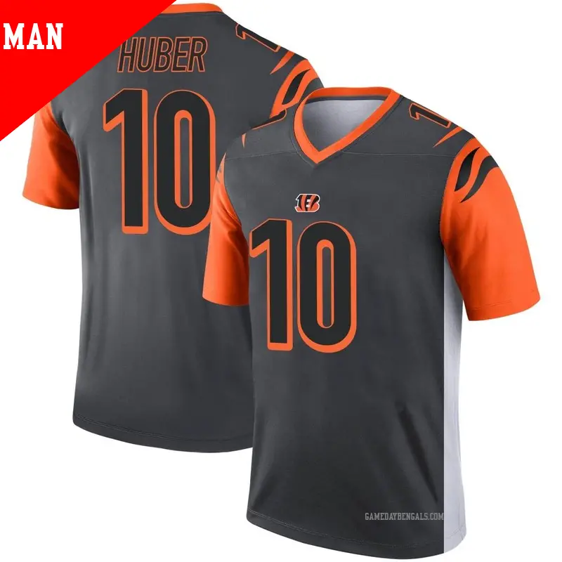 Men s 10 Kevin Huber Cincinnati Bengals Legend Silver Jersey