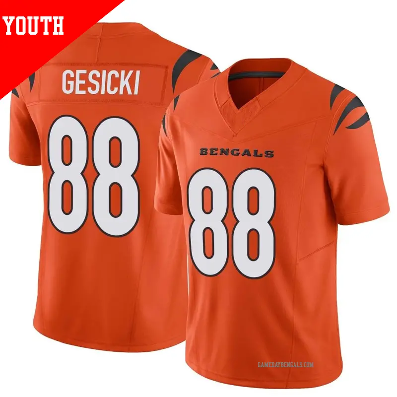 Youth 88 Mike Gesicki Cincinnati Bengals Limited Orange Vapor F.U.S.E. Jersey